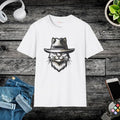 Cat With A Hat Cotton Tee - Eco-Friendly Gifts - DipaliZ