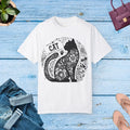 Floral Unisex Tee - Vibrant Artistic Cat Design - DipaliZ