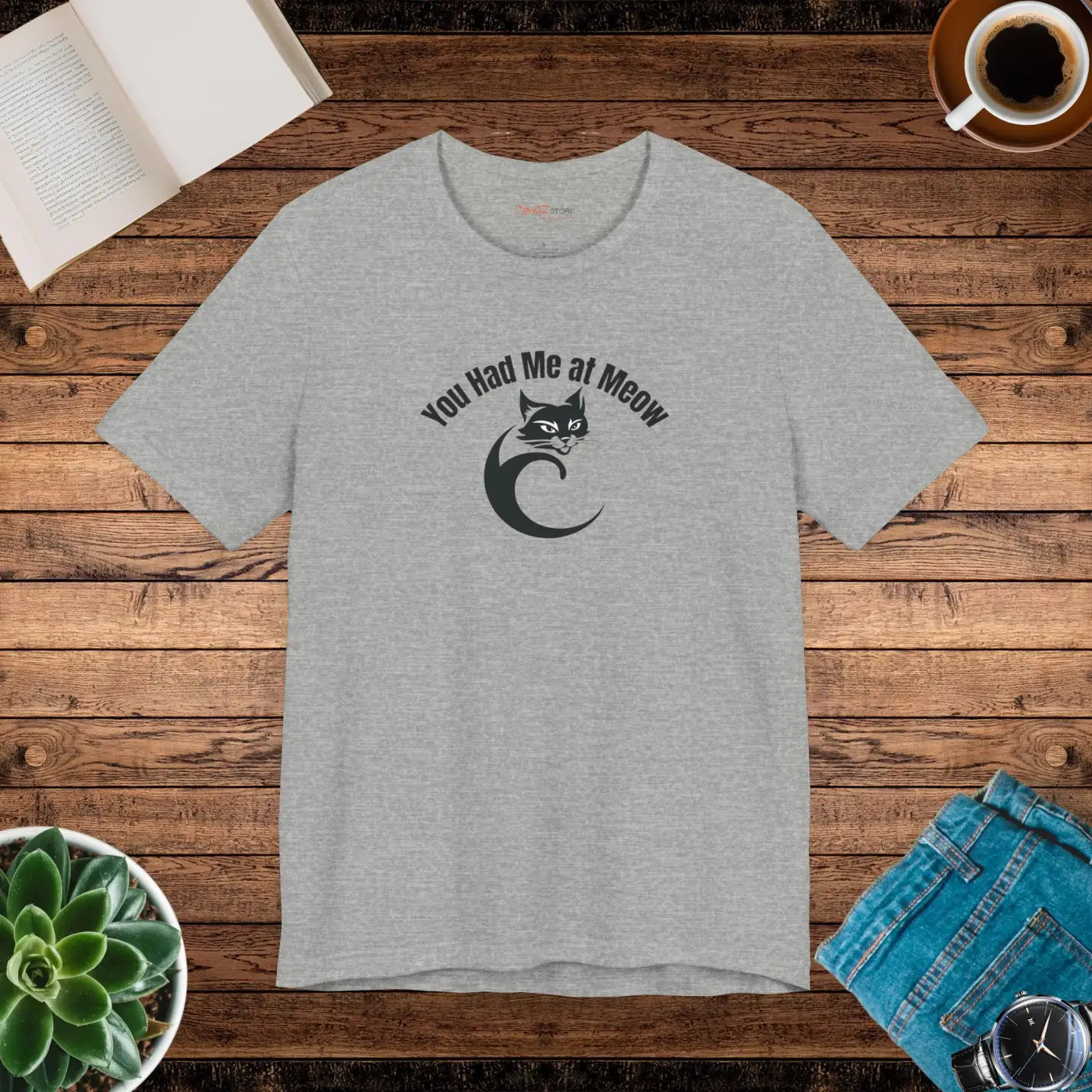 Purrfect Unisex Jersey Tee - Cat Lovers Soft Cotton - DipaliZ