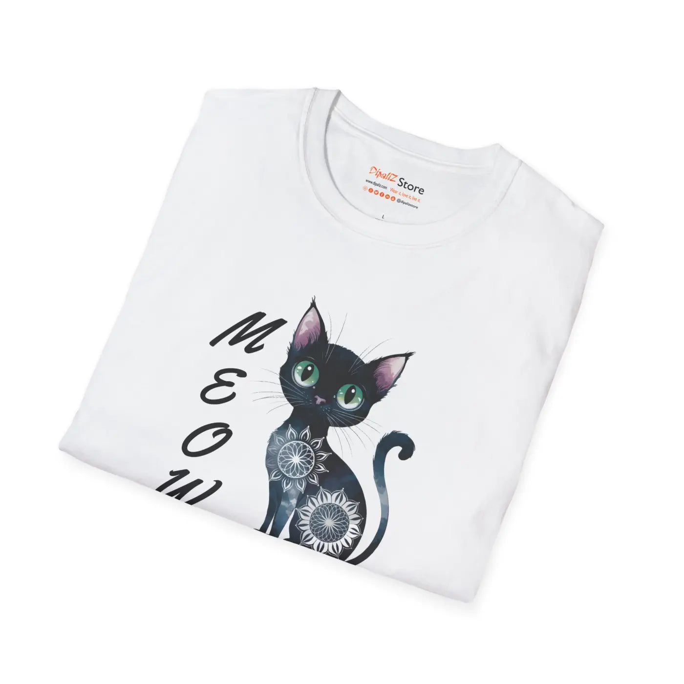 Cat Meow Unisex Softstyle Tee - Cozy Cotton Comfort - DipaliZ