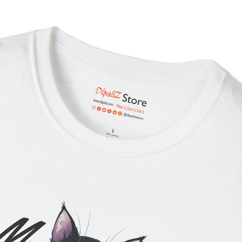 Cat Meow Unisex Softstyle Tee - Cozy Cotton Comfort - DipaliZ