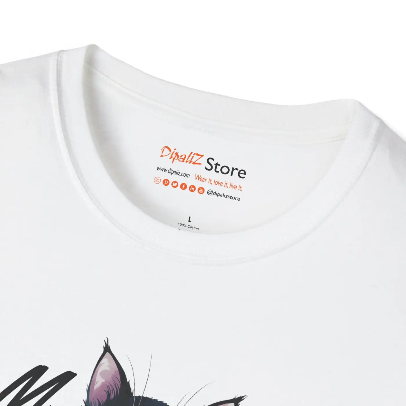 Cat Meow Unisex Softstyle Tee - Cozy Cotton Comfort - DipaliZ