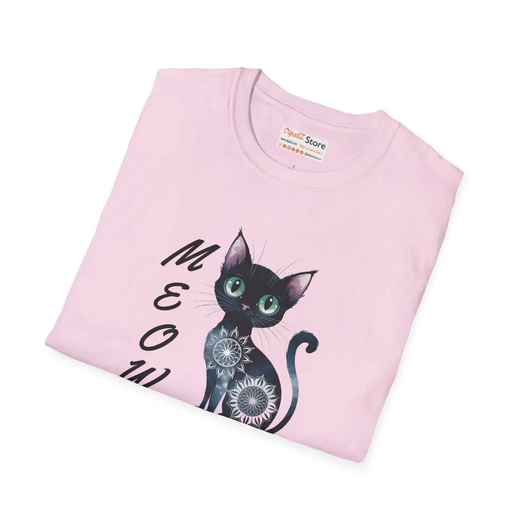 Cat Meow Unisex Softstyle Tee - Cozy Cotton Comfort - DipaliZ