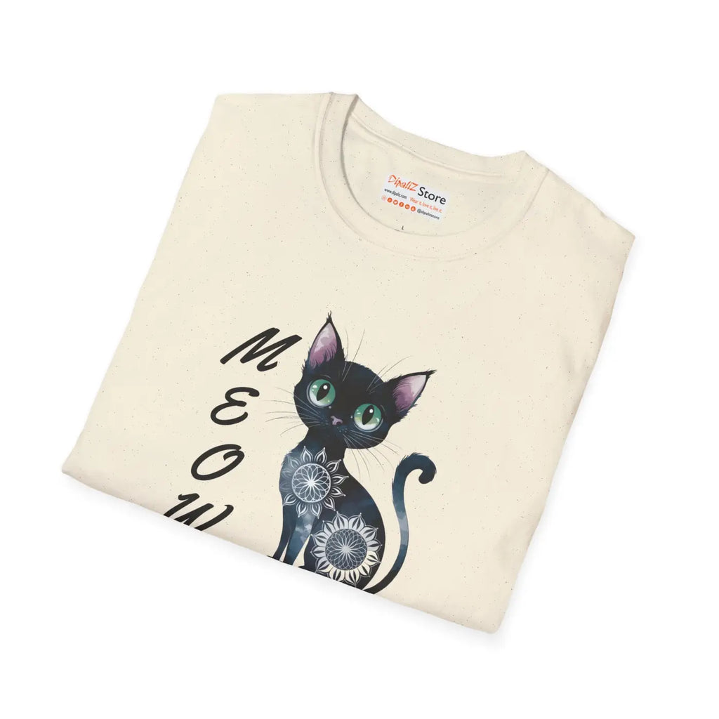 Cat Meow Unisex Softstyle Tee - Cozy Cotton Comfort - DipaliZ