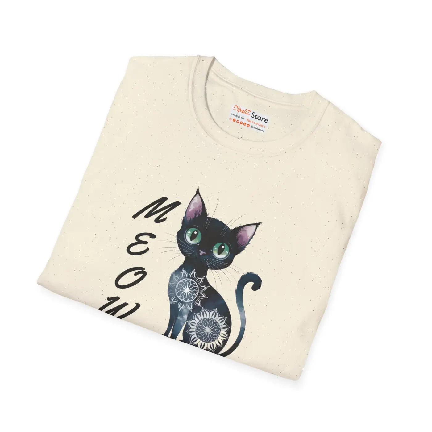 Cat Meow Unisex Softstyle Tee - Cozy Cotton Comfort - DipaliZ
