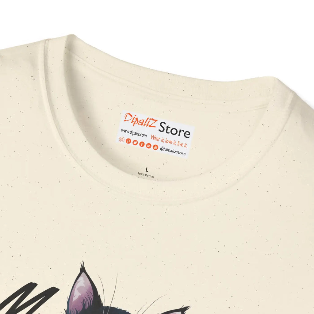 Cat Meow Unisex Softstyle Tee - Cozy Cotton Comfort - DipaliZ