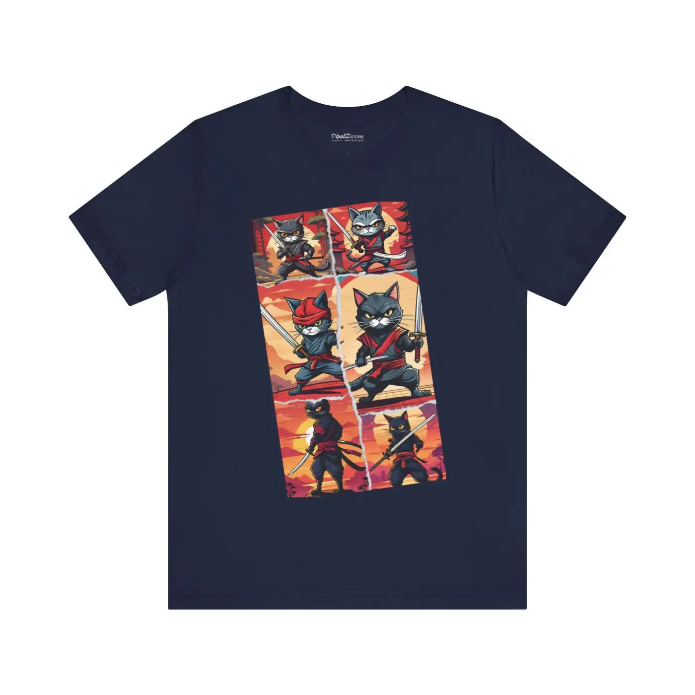 Cat Ninja Warrior Unisex Tee - Comfort and Style - DipaliZ