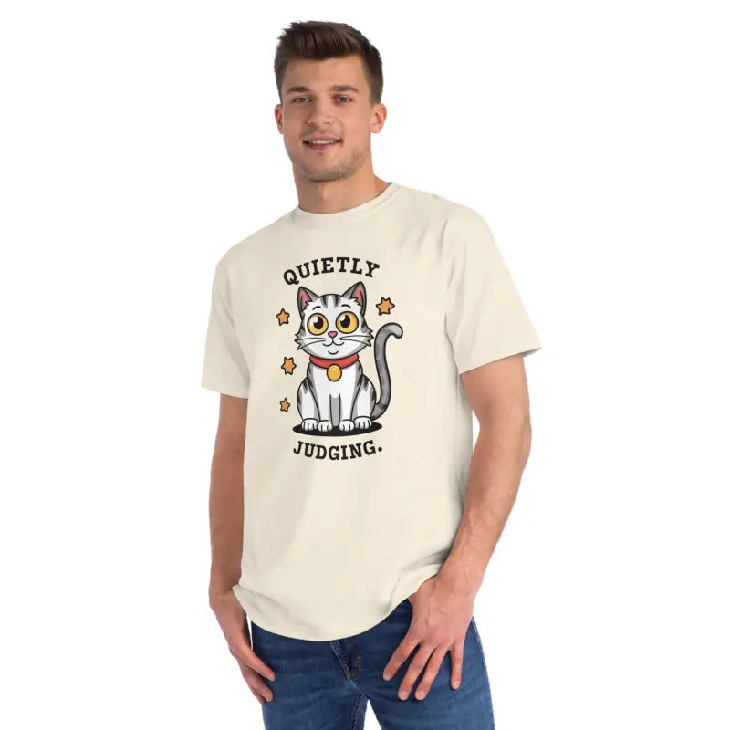 Cat Quietly Judging Tee - Soft Cotton Comfort - DipaliZ