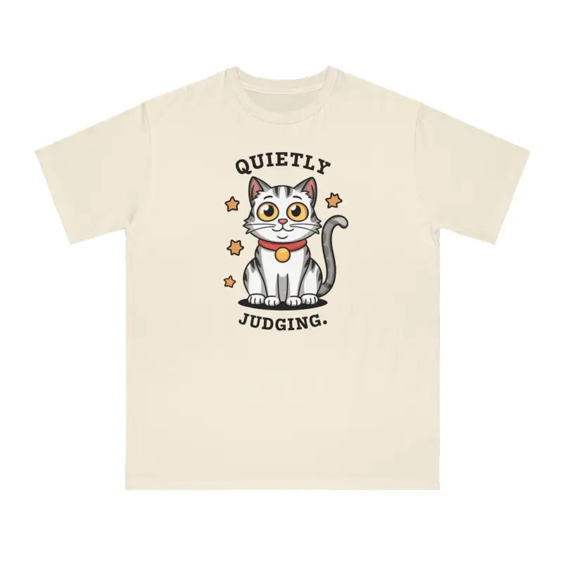 Cat Quietly Judging Tee - Soft Cotton Comfort - DipaliZ