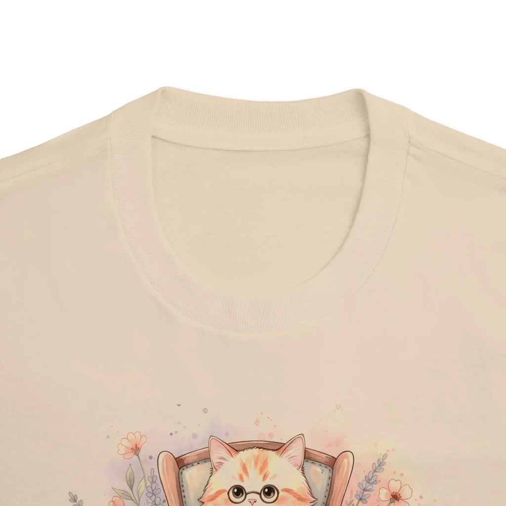 Watercolor Kitten Graphic Tee - Cozy Book Lovers Shirt - DipaliZ