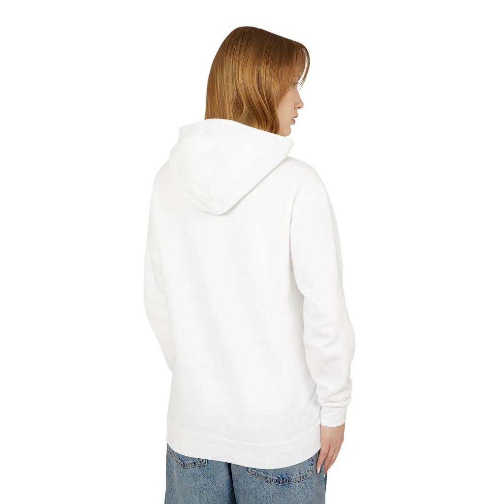 Smiling Cat Lover Lightweight Hoodie - Cozy Morning Wear - DipaliZ