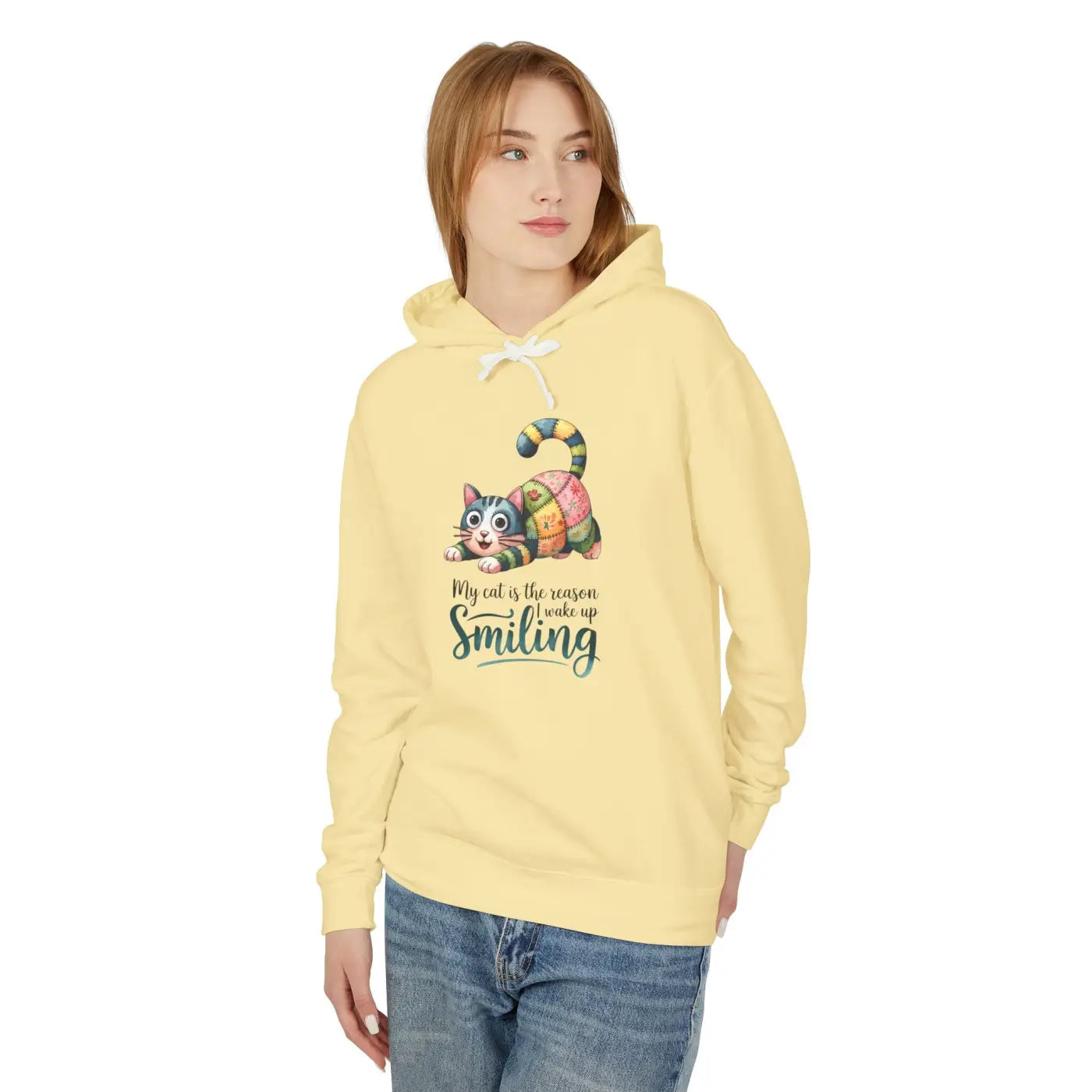 Smiling Cotton Hoodie - Oeko-Tex Certified Cozy Warmth - DipaliZ