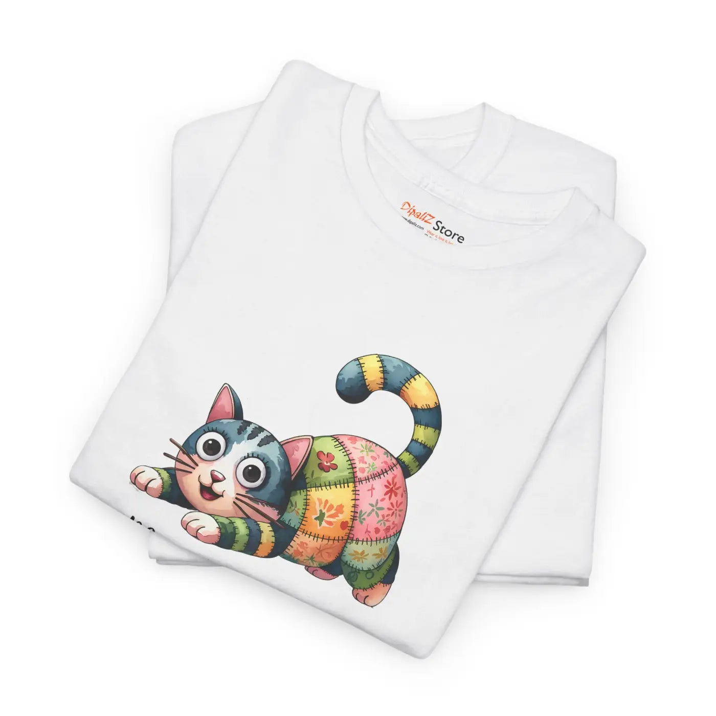 Cat Lover Tee - Unisex Heavy Cotton Feline Design - DipaliZ