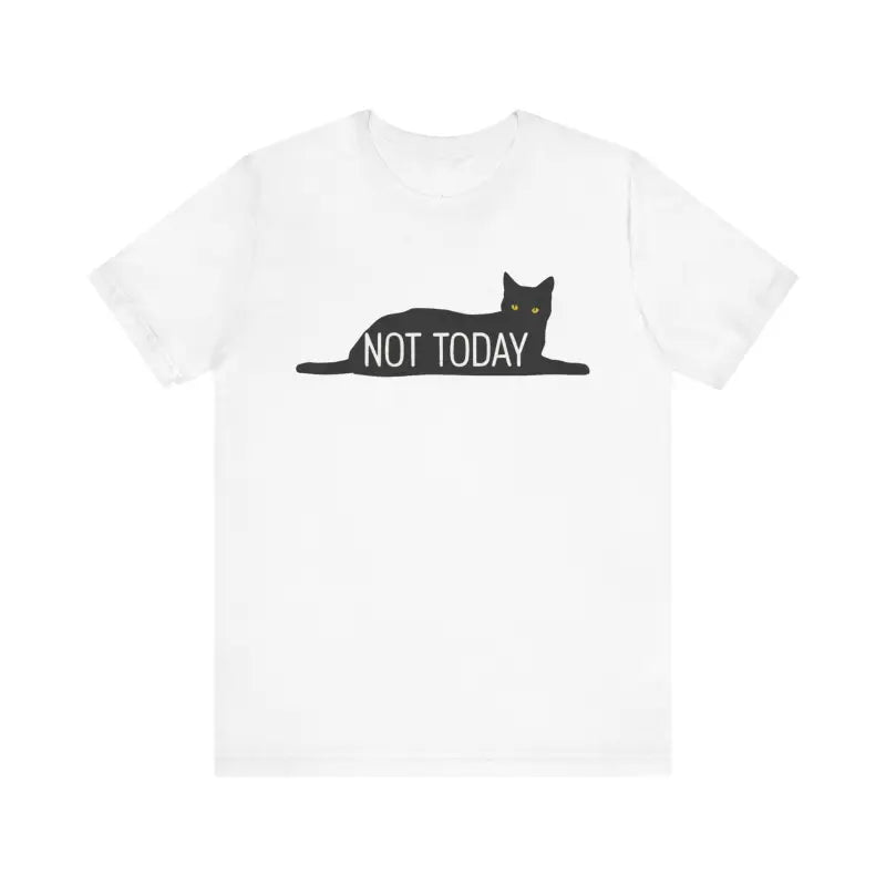 Lazy Cat Jersey Short Sleeve Tee - Not Today Vibes - DipaliZ