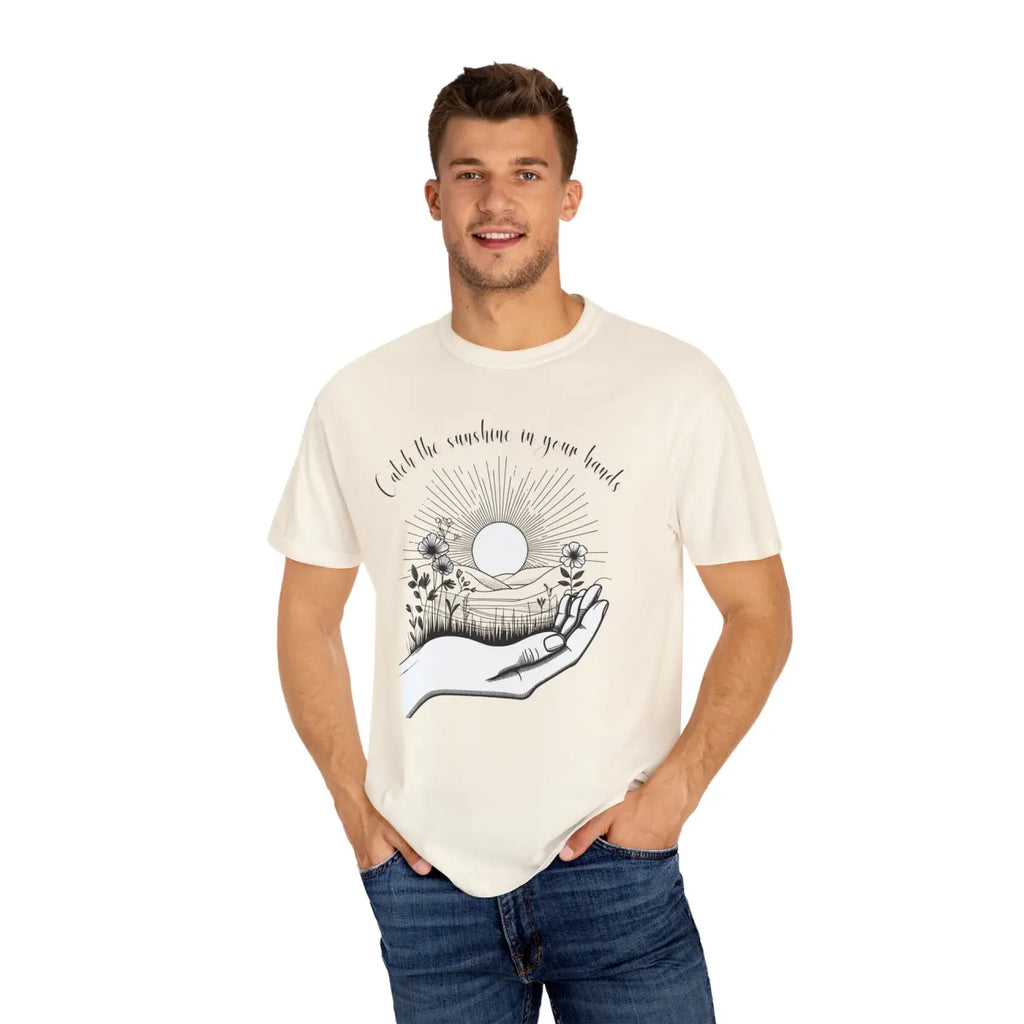 Sunshine Unisex Garment-Dyed T-Shirt - Laid-Back Vibe - DipaliZ