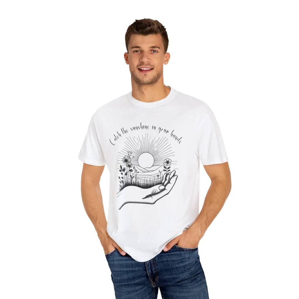Sunshine Unisex Garment-Dyed T-Shirt - Laid-Back Vibe - DipaliZ
