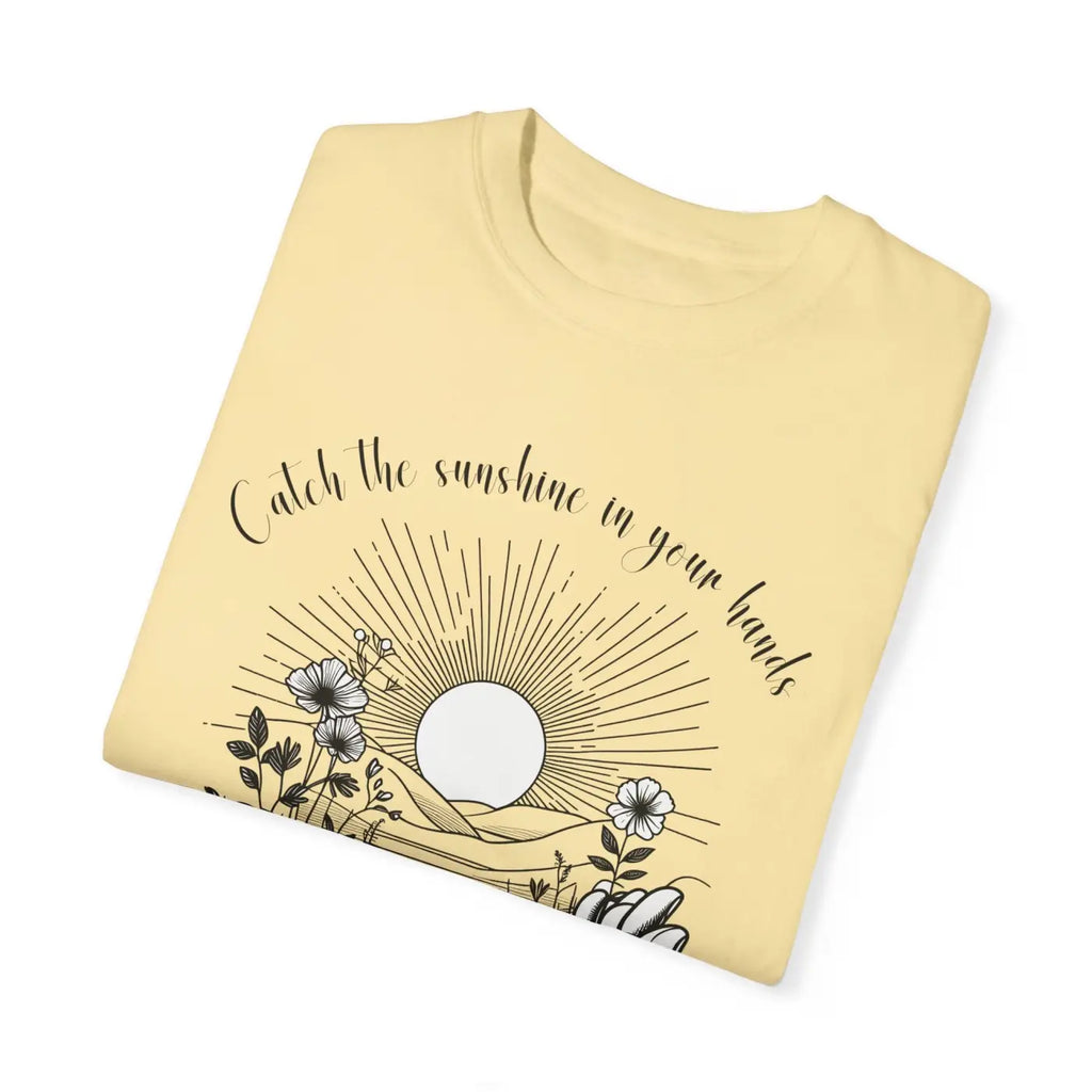 Sunshine Unisex Garment-Dyed T-Shirt - Laid-Back Vibe - DipaliZ