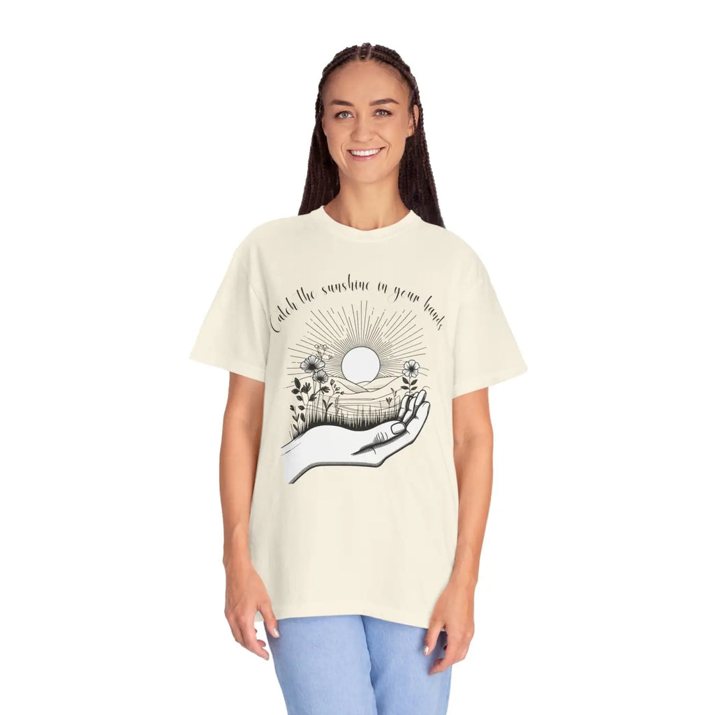 Sunshine Unisex Garment-Dyed T-Shirt - Laid-Back Vibe - DipaliZ