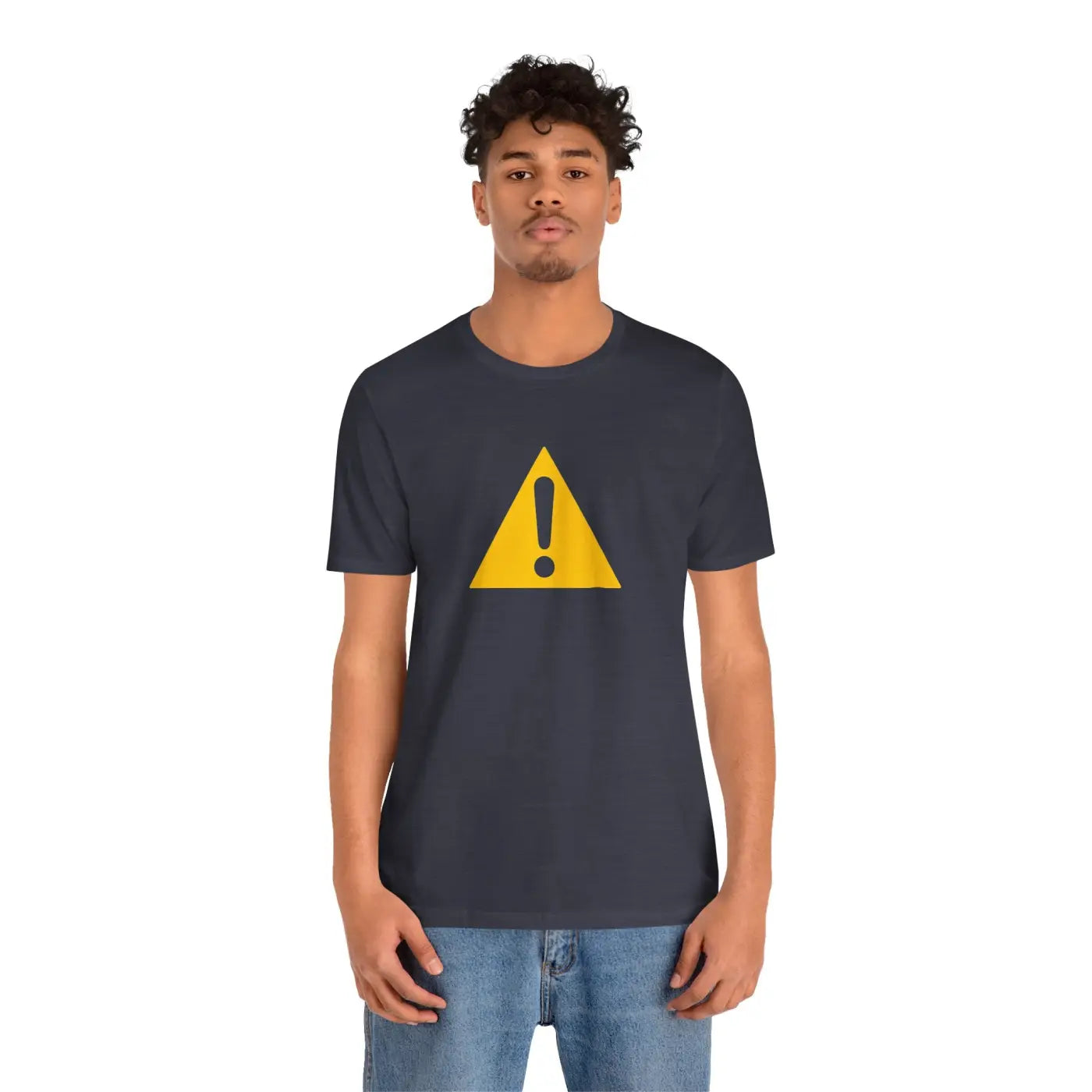 Cautionary Graphic Tee - Airlume Combed Fun Casual Outfit - DipaliZ