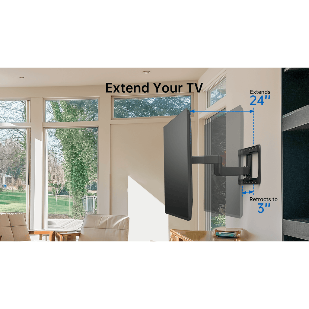 ErgoAv Large Motion TV Mount for 42" to 90" TVs