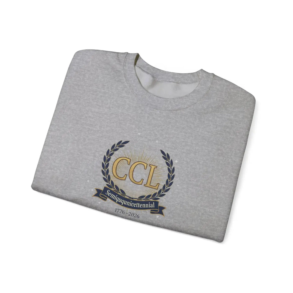 CCL Crest Crewneck - Vintage Laurel Emblem Design - DipaliZ