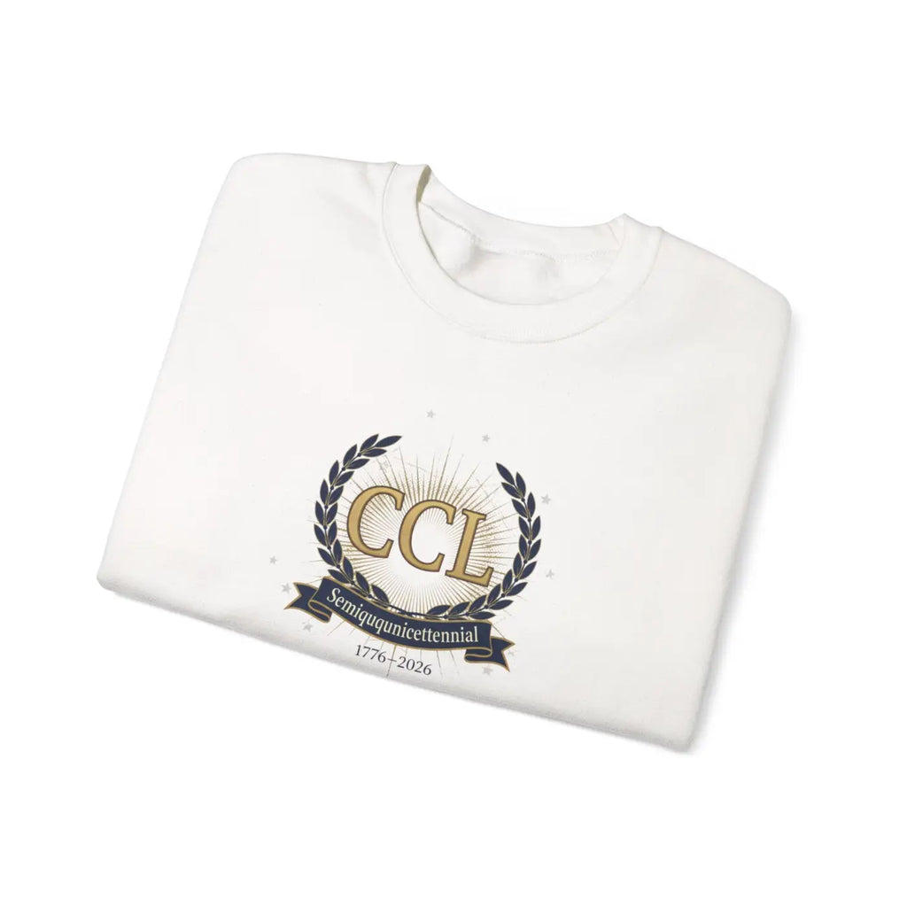 CCL Crest Crewneck - Vintage Laurel Emblem Design - DipaliZ