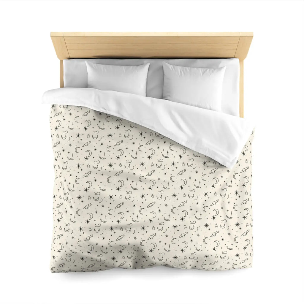 Celestial Microfiber Duvet - Stars Design Pattern - DipaliZ