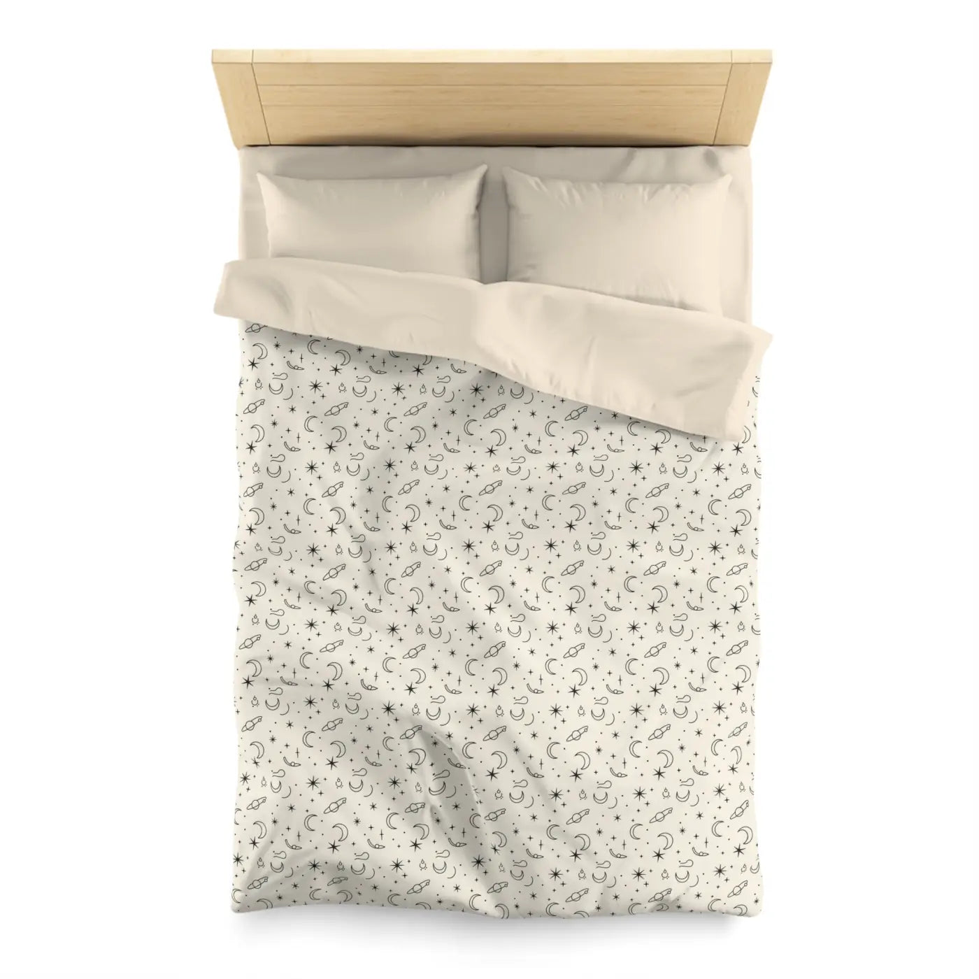 Celestial Microfiber Duvet - Stars Design Pattern - DipaliZ