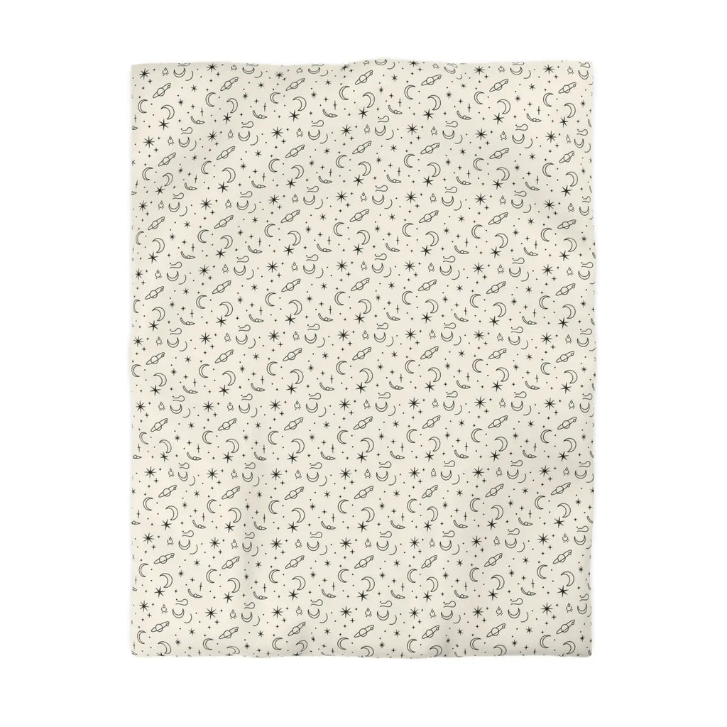 Celestial Microfiber Duvet - Stars Design Pattern - DipaliZ