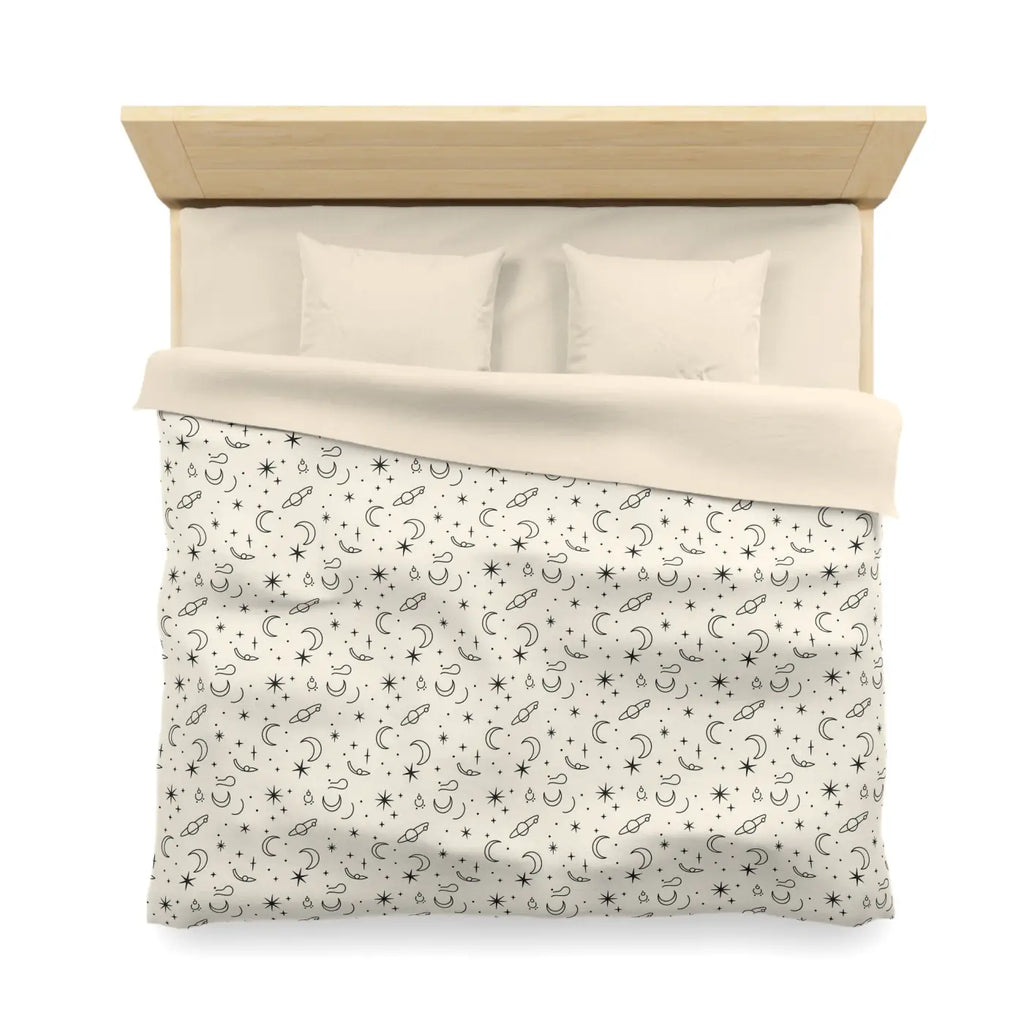 Celestial Microfiber Duvet - Stars Design Pattern - DipaliZ