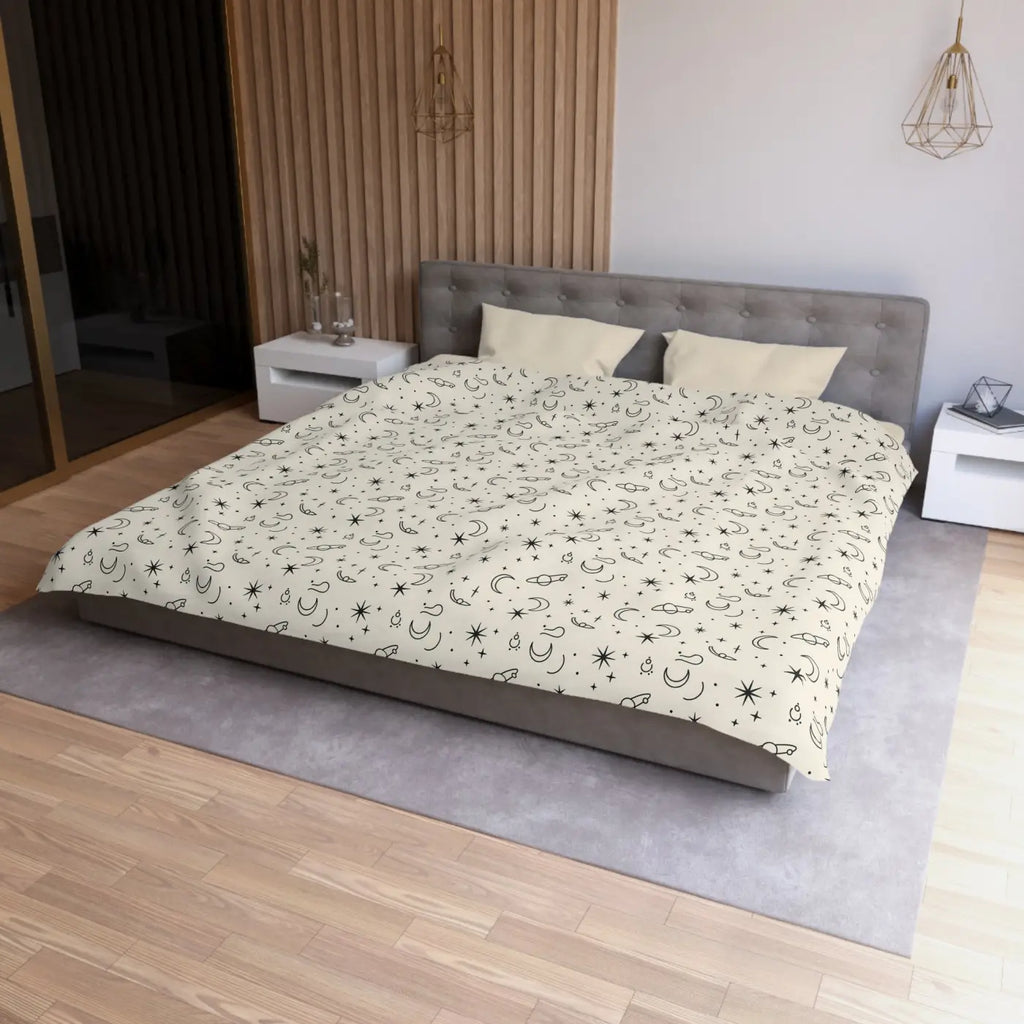 Celestial Microfiber Duvet - Stars Design Pattern - DipaliZ