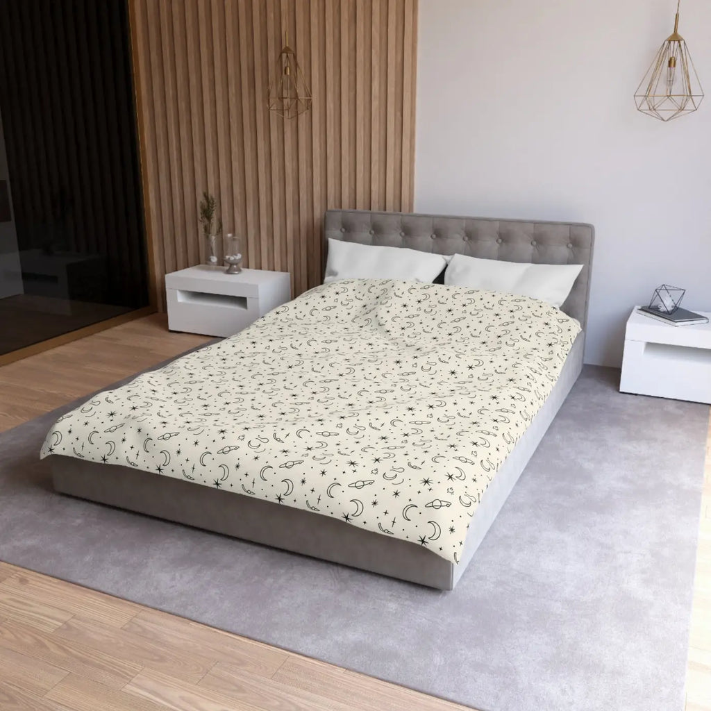 Celestial Microfiber Duvet - Stars Design Pattern - DipaliZ