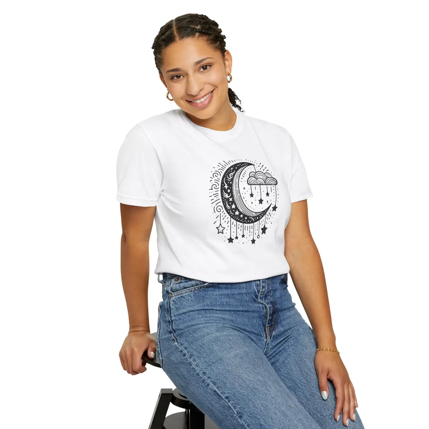 Celestial Dreamer Unisex Tee - Cosmic Flair Design - DipaliZ