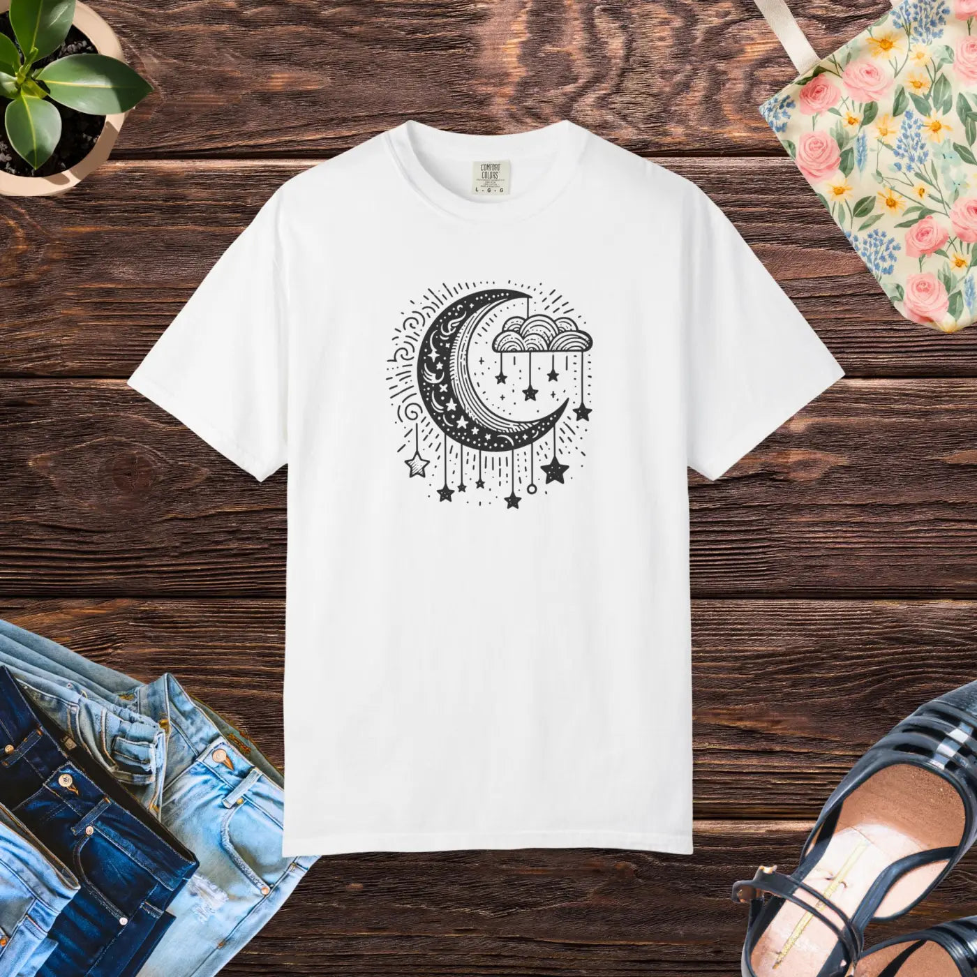 Celestial Dreamer Unisex Tee - Cosmic Flair Design - DipaliZ