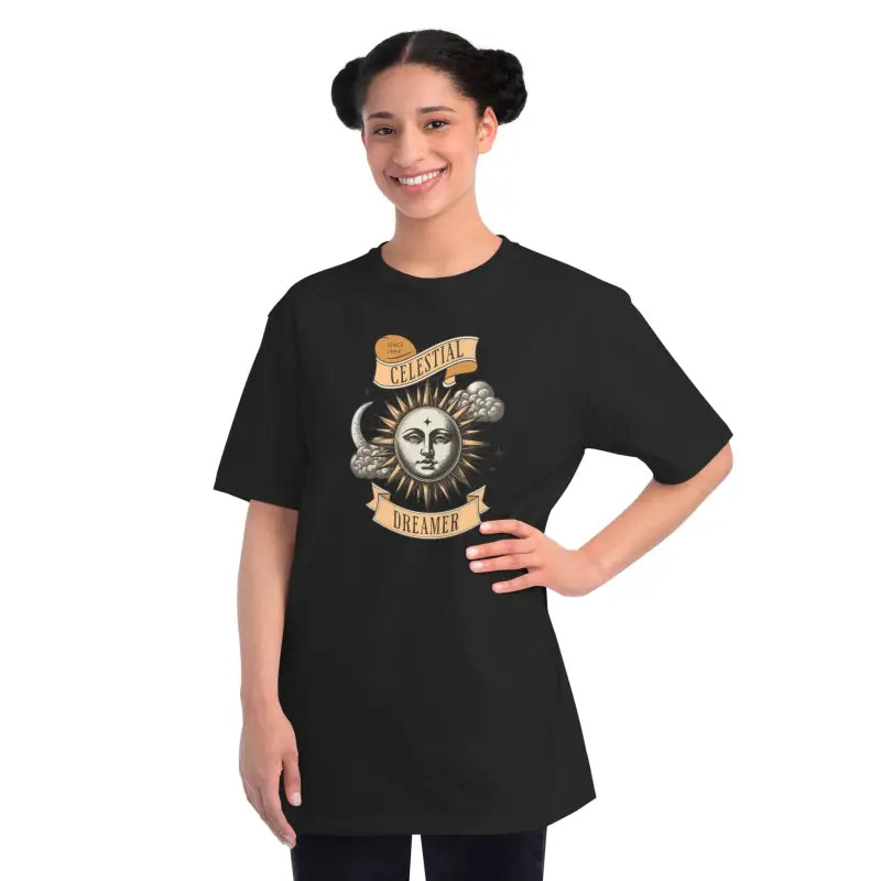Celestial Dreamer Classic T Shirt - Cosmic Comfort Style - DipaliZ