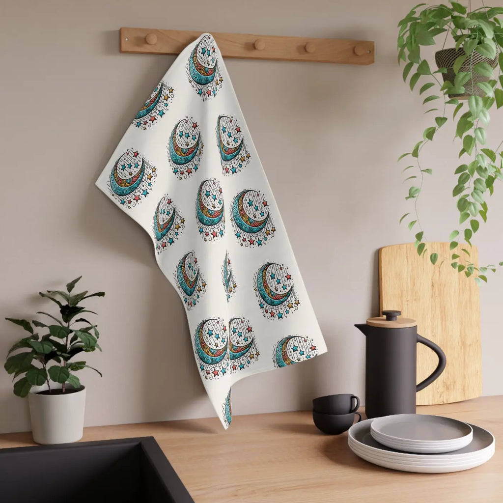 Whimsical Kitchen Towels - Dreamy Stars Cotton Design - DipaliZ