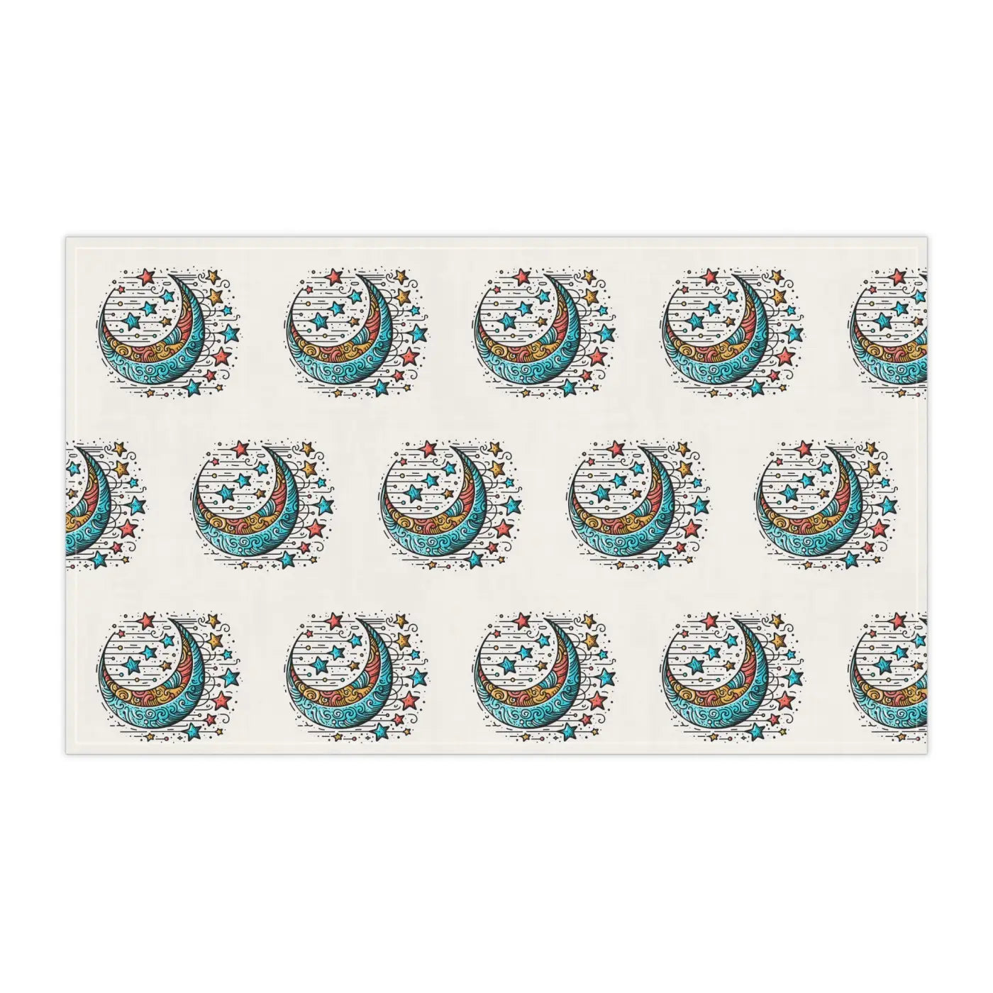 Whimsical Kitchen Towels - Dreamy Stars Cotton Design - DipaliZ