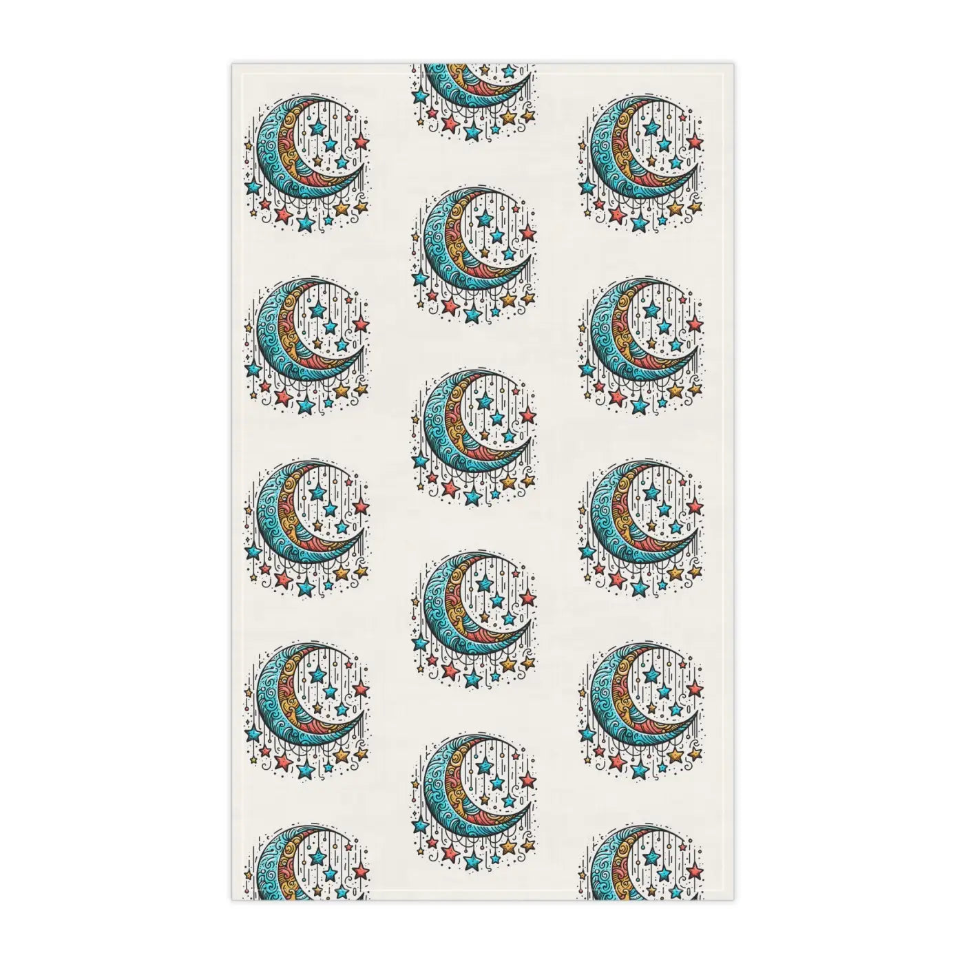 Whimsical Kitchen Towels - Dreamy Stars Cotton Design - DipaliZ
