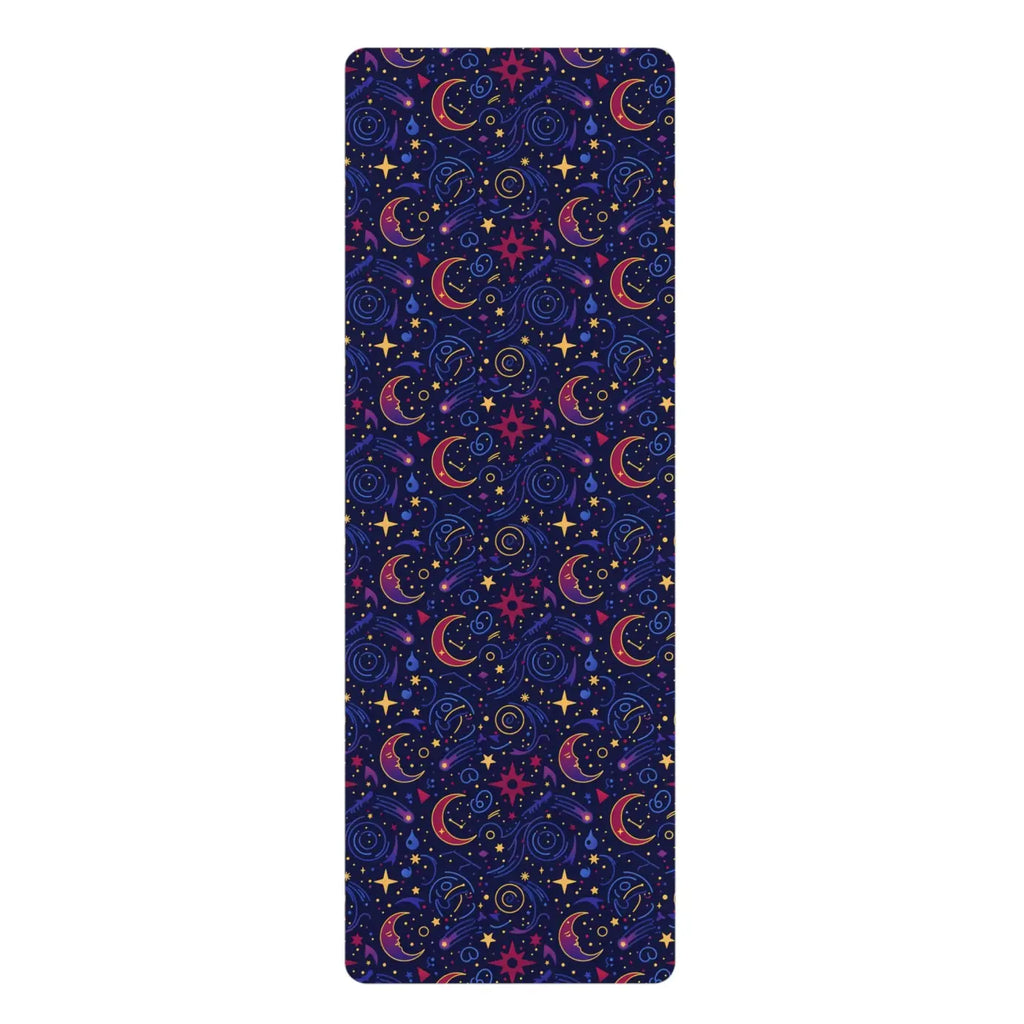 Cosmic Nights Rubber Yoga Mat - Natural Rubber Design - DipaliZ