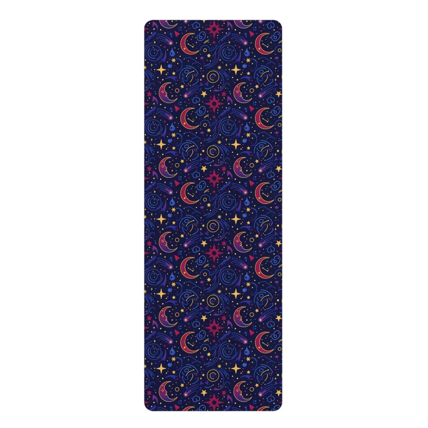 Cosmic Nights Rubber Yoga Mat - Natural Rubber Design - DipaliZ