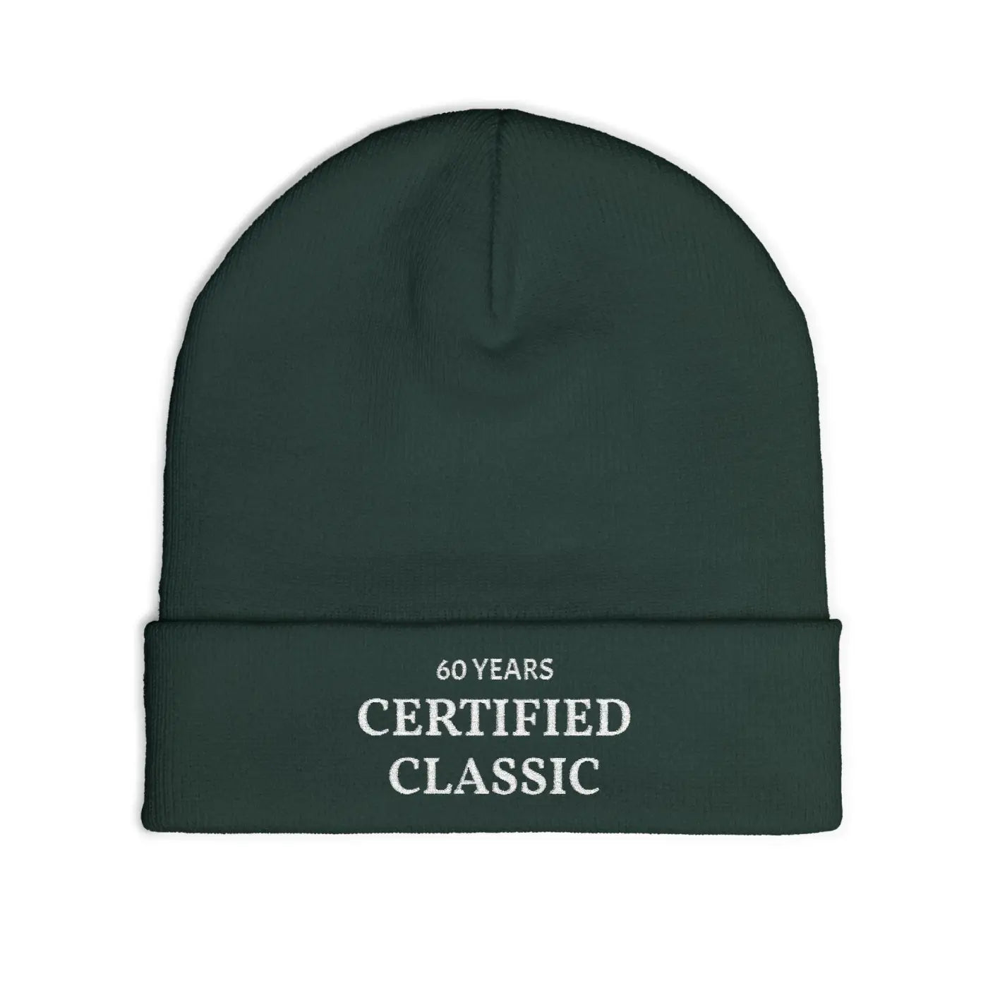Embroidered Knit Beanie - Certified Classic 60 Years - DipaliZ