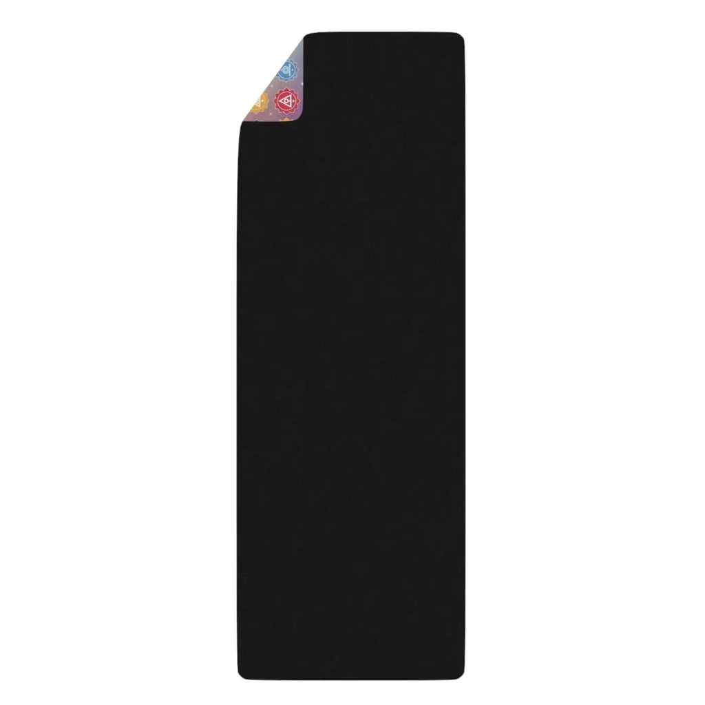 Rainbow Chakra Mandala Rubber Yoga Mat - Suede Microfiber - DipaliZ