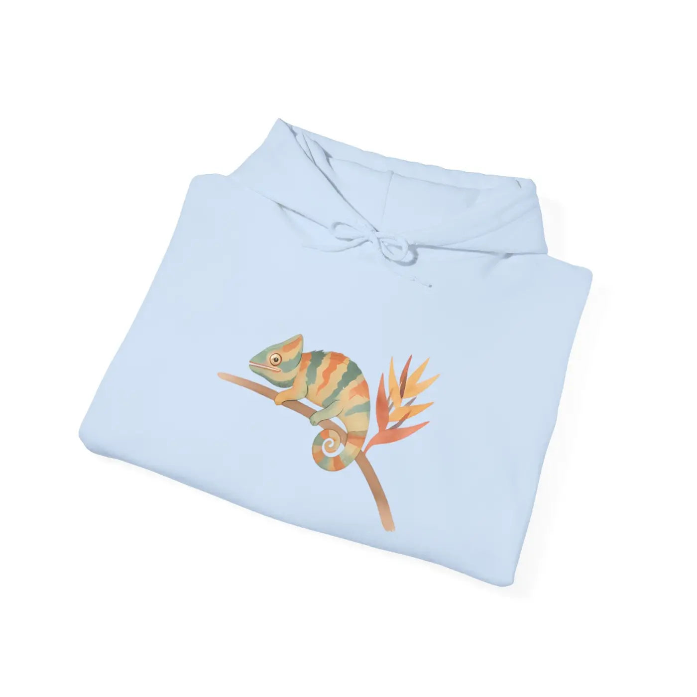 Chameleon Mood Tropical Energy Hoodie - Colorful Graphic - DipaliZ