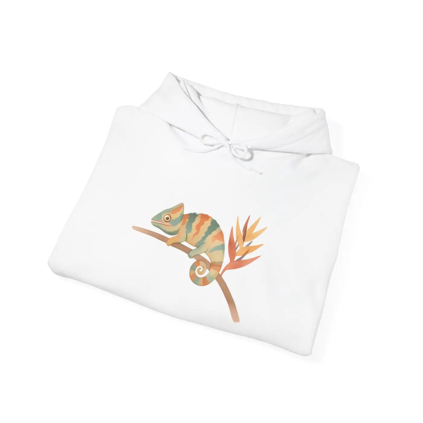 Chameleon Mood Tropical Energy Hoodie - Colorful Graphic - DipaliZ