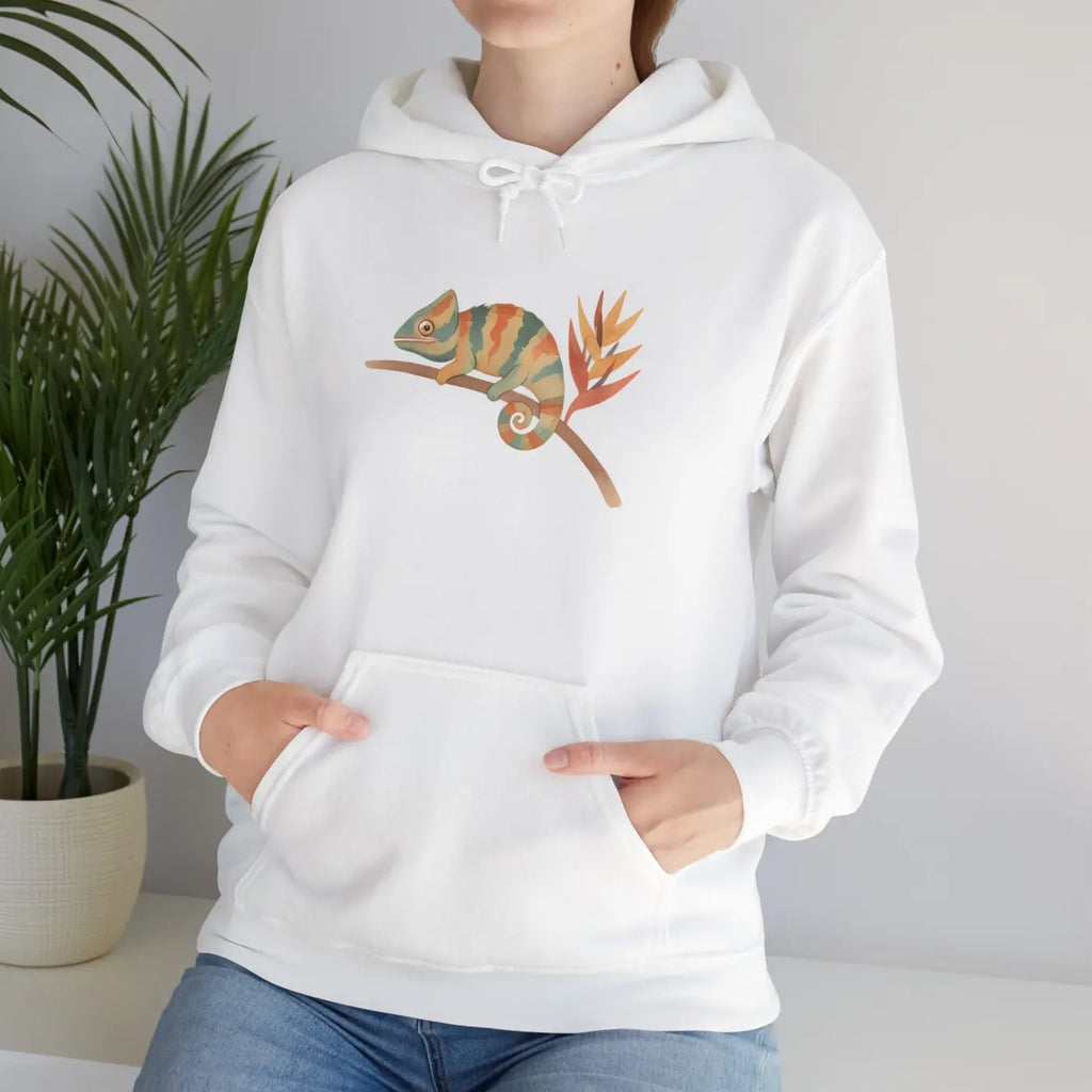 Chameleon Mood Tropical Energy Hoodie - Colorful Graphic - DipaliZ