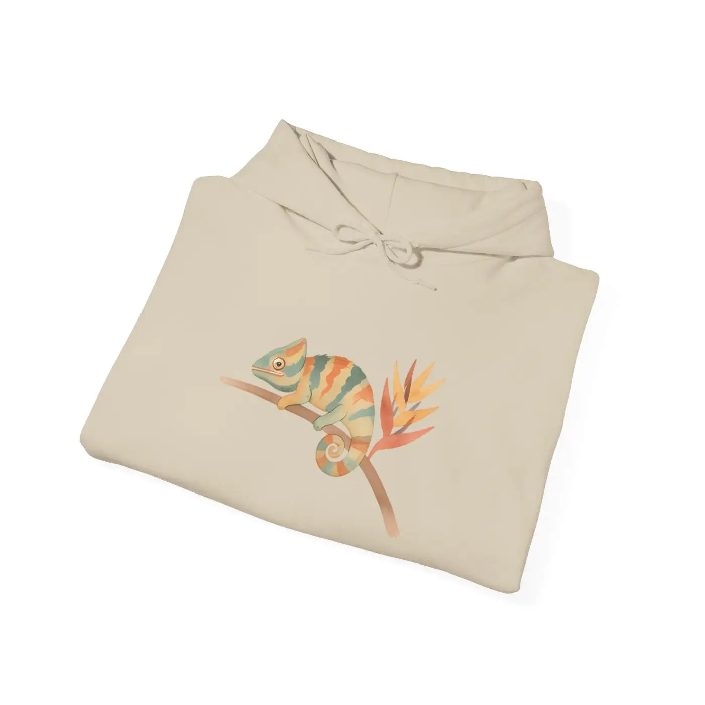 Chameleon Mood Tropical Energy Hoodie - Colorful Graphic - DipaliZ