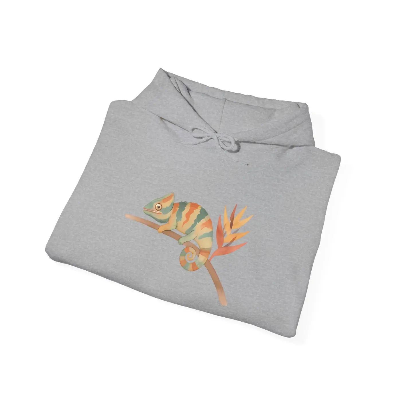 Chameleon Mood Tropical Energy Hoodie - Colorful Graphic - DipaliZ