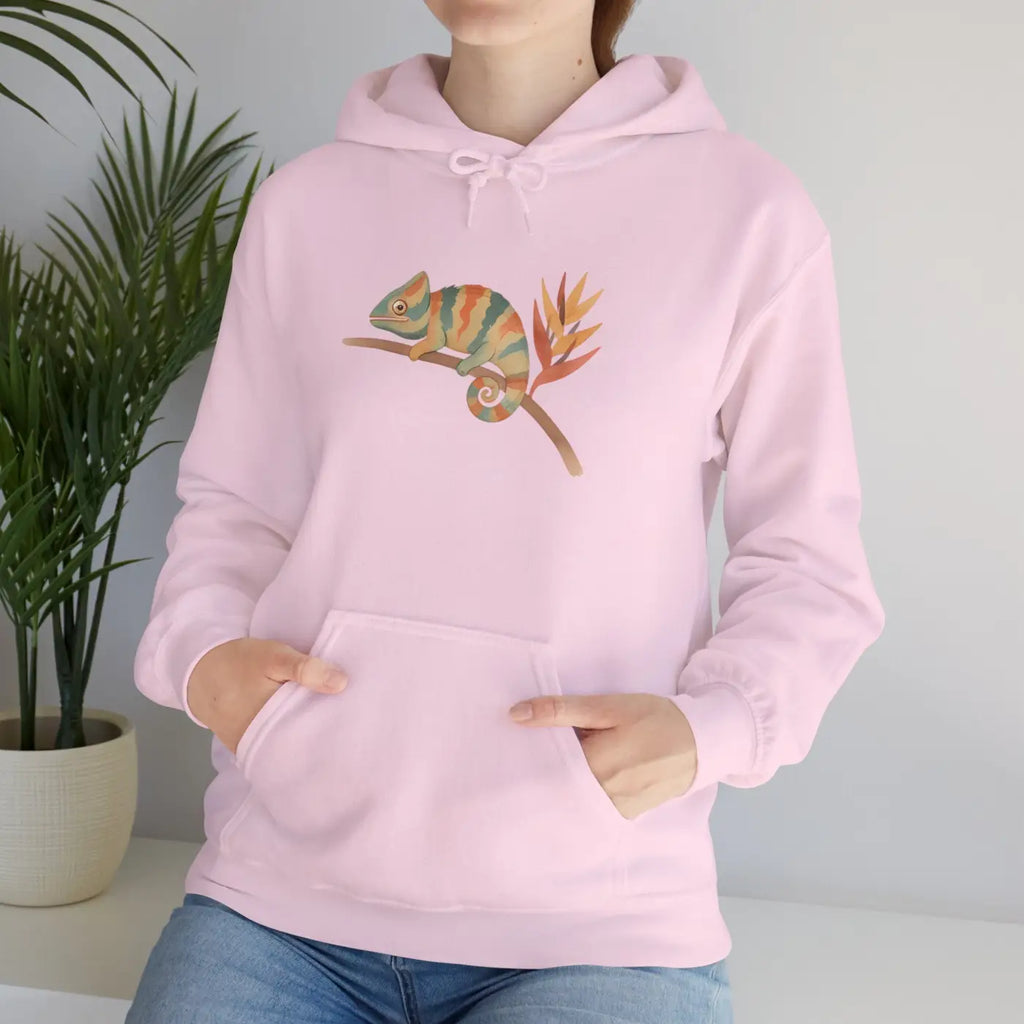Chameleon Mood Tropical Energy Hoodie - Colorful Graphic - DipaliZ