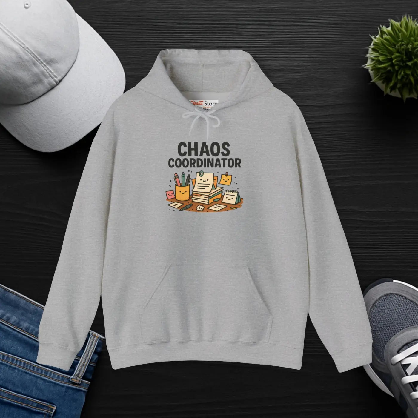 Chaos Coordinator Hoodie - Cozy Fun Office Wear - DipaliZ
