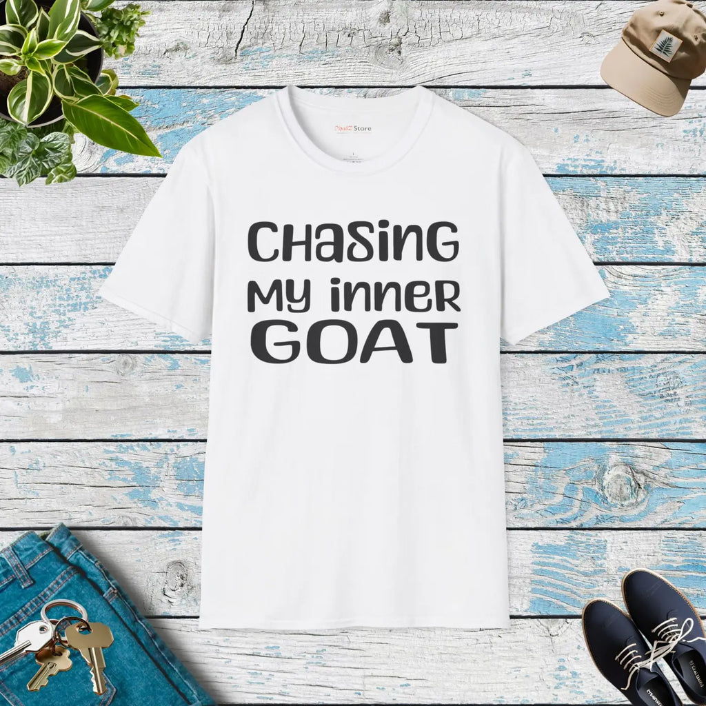 Unisex Softstyle Tee - Goat Vibes Tear-Away Label - DipaliZ
